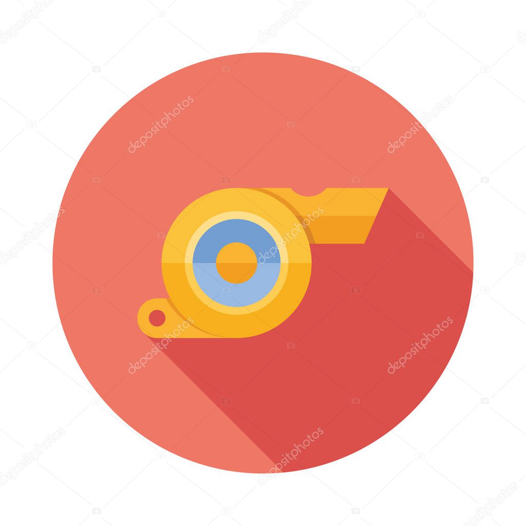 Whistle flat icon