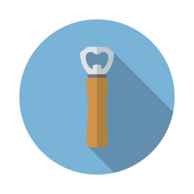 mutfak eşyaları tirbuşon düz simgesi