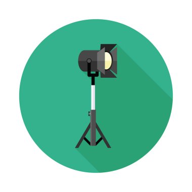 Film spot düz simgesi