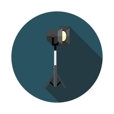 Film spot düz simgesi