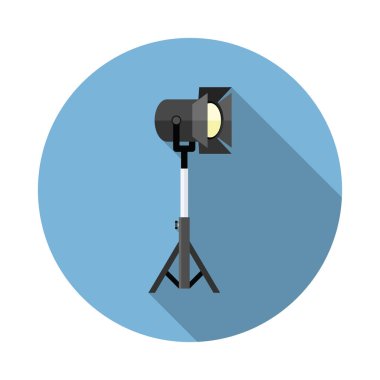 Film spot düz simgesi