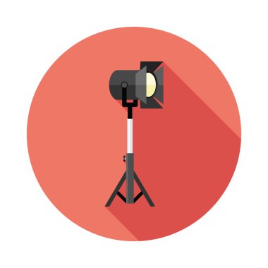 Film spot düz simgesi