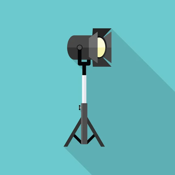 Movie spotlight flat icon