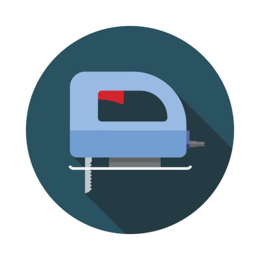 Düz renk fretsaw vektör simgesi