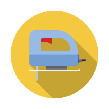 Düz renk fretsaw vektör simgesi