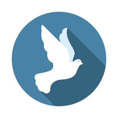 Güvercin düz simgesi. Modern sembolü