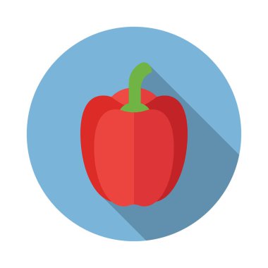 Biber vektör düz simgesi