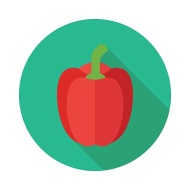 Biber vektör düz simgesi