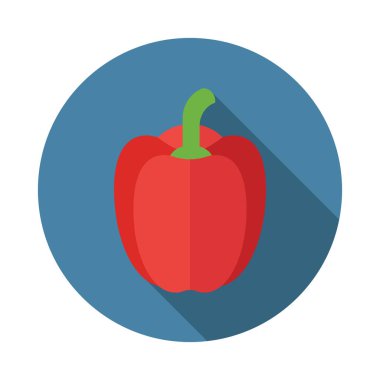 Biber vektör düz simgesi