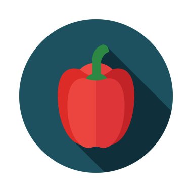 Biber vektör düz simgesi