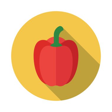 Biber vektör düz simgesi