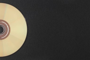 Bilgisayar disk üzerinde siyah bir arka plan