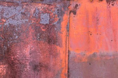 Beyaz metal yüzey pas ile. Arka plan