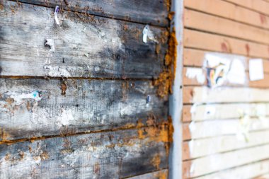 Boya ile eski bir ahşap duvar arka plan