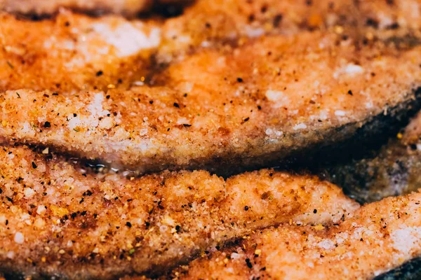 Primo Piano Pesce Fritto Profondità — Foto Stock