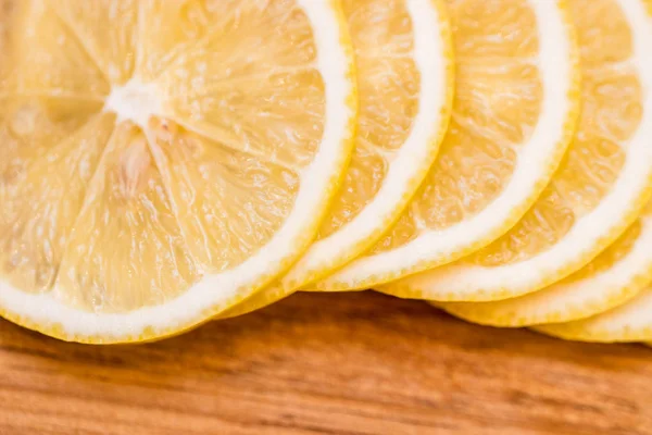 Close Sliced Lemons — Stock Photo, Image