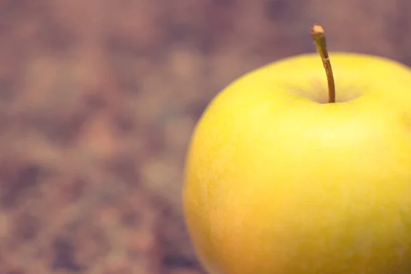 Primer Plano Una Manzana Verde Tonificada —  Fotos de Stock