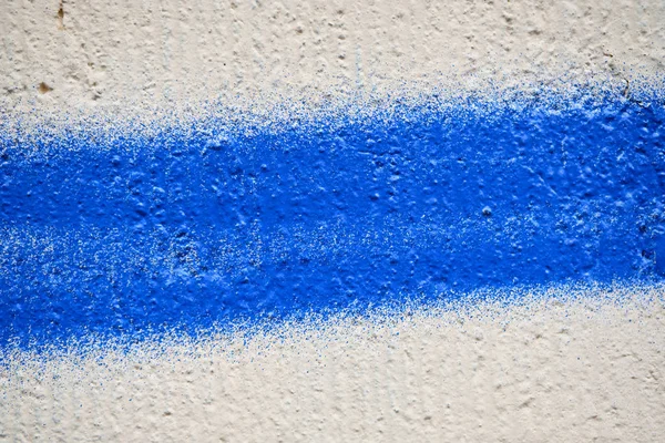 Witte pleister met blauwe lijn muur achtergrond — Stockfoto