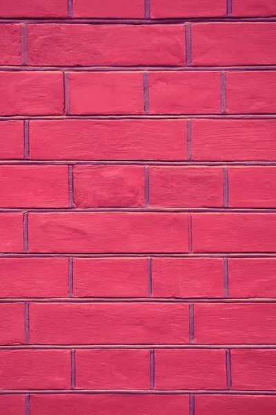 Pink brick wall texture background close up — ストック写真