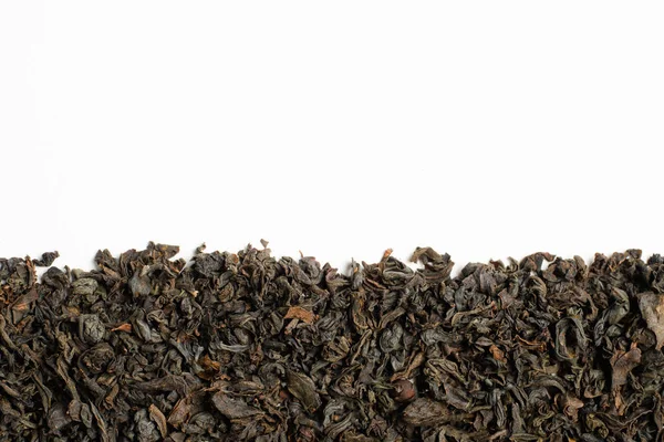 Té negro sobre fondo blanco. Aislado. Vista superior . — Foto de Stock