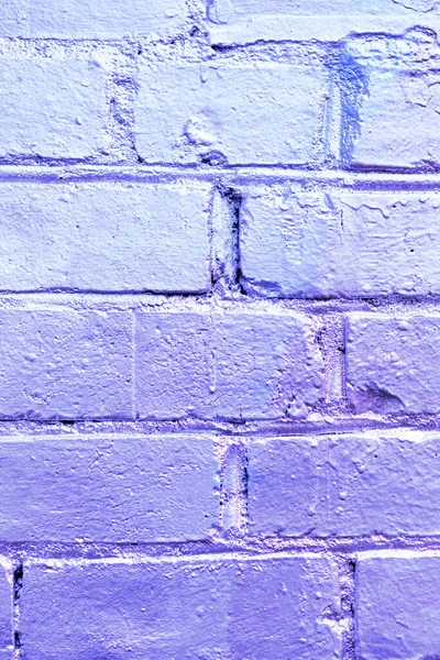 Brick wall as a texture painted in purple. — Stock Photo, Image