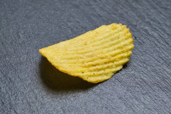 Ett Räfflat Chip Skiffer Närbild — Stockfoto