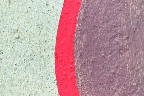 Abstrakte Textur Gips Weiße Und Violette Und Rote Linien Nahaufnahme — Stockfoto