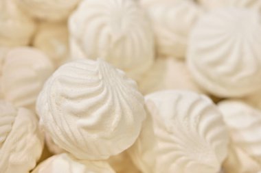 Beyaz renkli şekerleme arkaplanı ve dokusu. Kapat..