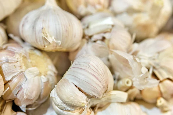 Hintergrund Und Textur Von Knoblauch Nahaufnahme — Stockfoto