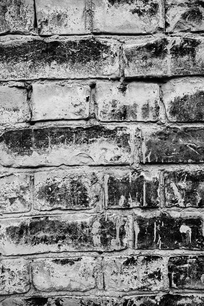 Texture Background Brick Black White Close — Stock Photo, Image