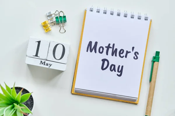 Ημέρα Της Μητέρας Διακοπές Δέκατο Μάιο Μήνα Ημερολόγιο Concept Για — Φωτογραφία Αρχείου