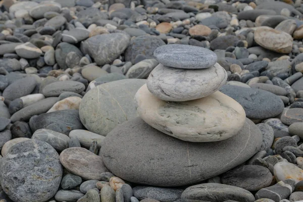 Концептуальная Группа Камней Каменном Пляже Хуаляне Тайвань — стоковое фото