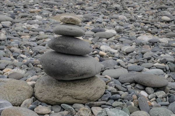 Ομάδα Έννοια Του Χαλίκι Πέτρες Στην Παραλία Πέτρα Στο Hualien — Φωτογραφία Αρχείου