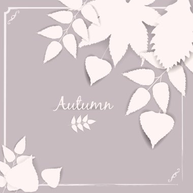 Güzel renk izole yaprak toplama illüstrasyon vektör