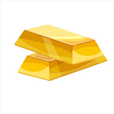 Simge bar altın. Karikatür tarzı, illüstrasyon, web, Oyunlar, uygulamalar için vektör simgesi