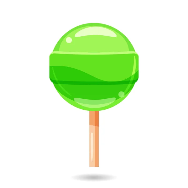 Glänsande sweet, lollipop godis, vektor, isolerad, tecknad stil — Stock vektor