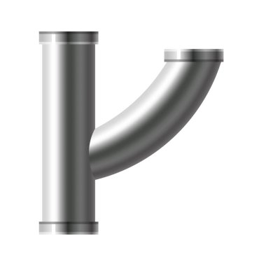 Boru paslanmaz çelik, metalik tesisat tesisat boru hattı. Su, yakıt ya da gaz boruları kanalizasyon, rafineri sanayi boru hattı, kanalizasyon. İnşaat ve endüstriyel basınç teknolojisi. Gerçekçi.