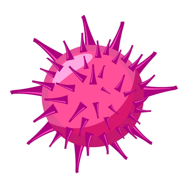 Virus, coronavirus, bacteria infection ilness, microbe organism cell. Vector illustration isolated cartoon vector style — ストックベクタ