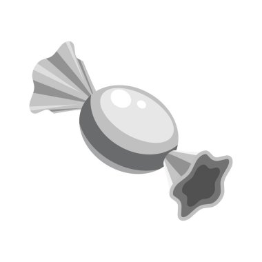 Şekere sarılı izometrik tatlı yiyecekler. Beyaz arkaplanda izole edilmiş vektör