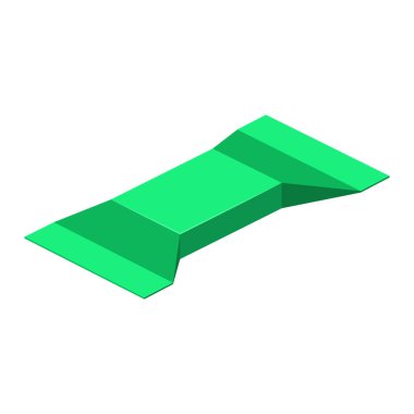 Şekere sarılmış izometrik tatlı çikolata. Beyaz arkaplanda izole edilmiş vektör