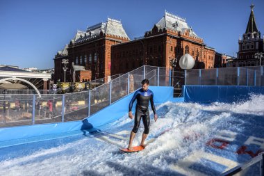 Moskova, Rusya - 22 Eylül 2017: Altın Sonbahar Festivali