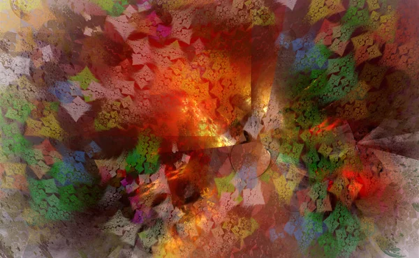 Fondo futurista artístico fractal abstracto intrincado —  Fotos de Stock