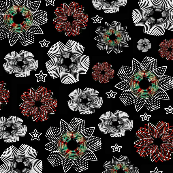 Abstrato fractal flores fundo — Fotografia de Stock