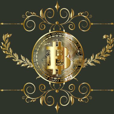 Cryptocurrency money bitcoin pattern