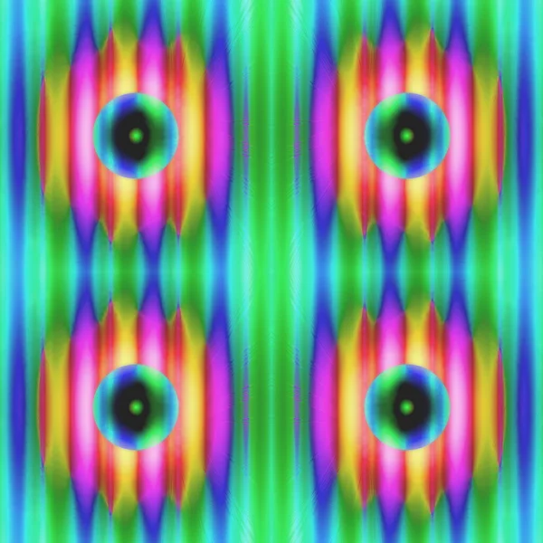 Seamless rainbow pattern of multiple eyes