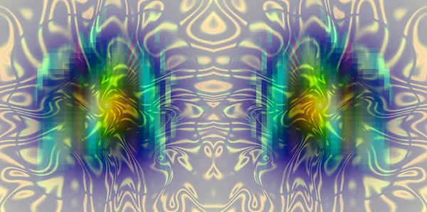 Psychedelic widescreen fractal background
