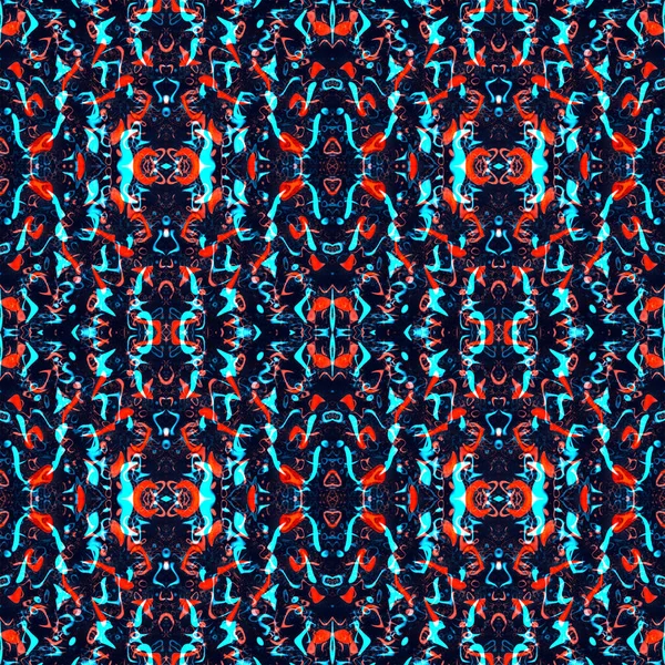 Padrão abstrato fractal psicodélico étnico sem costura para azulejos a — Fotografia de Stock