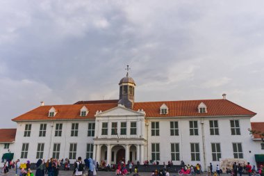 Jakarta, Endonezya - Mart, 06, 2020: Müze Fatahillah, Jakarta Tarih Müzesi Kota tua jakarta Endonezya