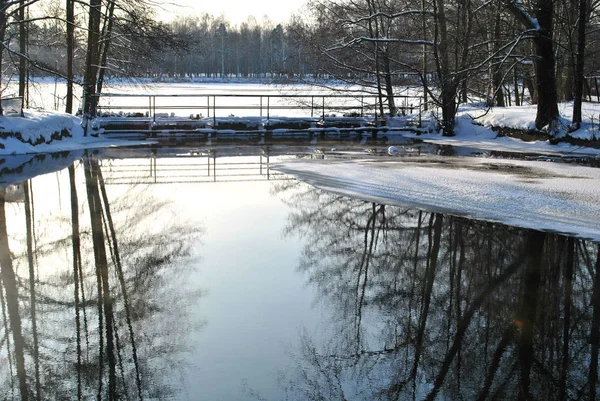 Disgelo Sul Lago — Foto Stock