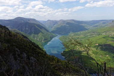 Peruca Gölü, görünüm noktası Banjska Stena, Tara Dağı, Batı Sırbistan 
